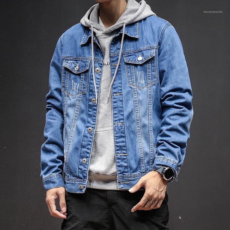 

Zogaa 2019 Autumn New Classic Retro Denim Blue Jackets Japanese Original Casual Loose Large Size Denim Clothing Men's Jackets1
