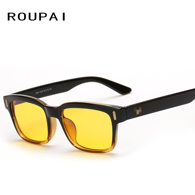 

Sunglasses Goggles Women Men Brand Designer Female Male Sun Glasses Yellow Lenses Women's
