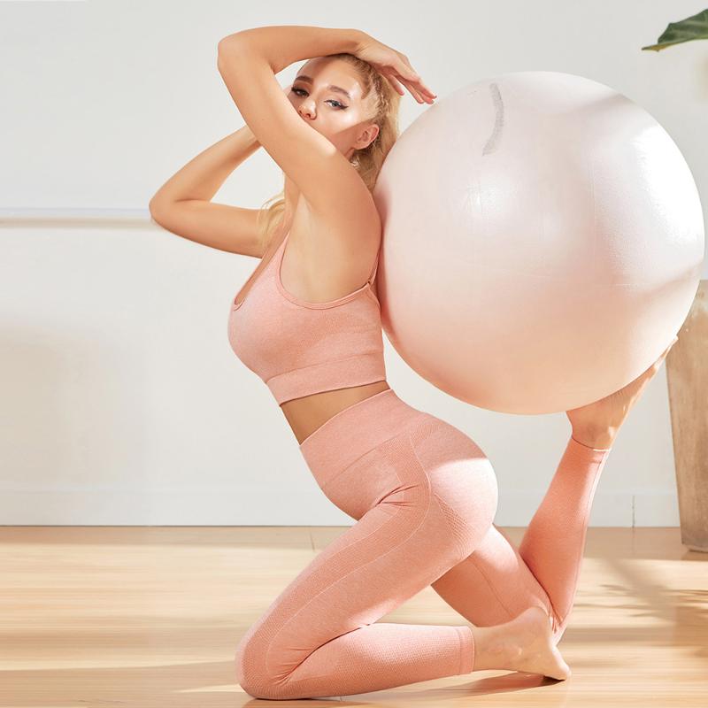 

New Sports Suit Women Seamless Yoga Set Sexy Fitness Gym Yoga Suit 2020 Solid Sports Workout Set for Female Sportswear, Red