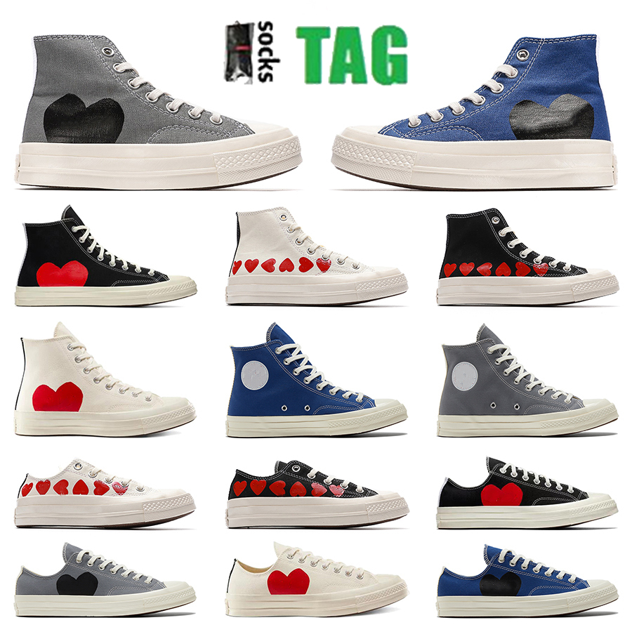 

mens womans 1970 Red heart Casual Shoes 1970s Big Eyes Play Chuck 70 Multi Hearts 70s Hi Skate Platform Shoe Classic Canvas Jointly Name man Skateboard Sneakers