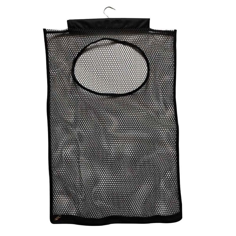 

Folding Hanging Laundry Hamper Bathroom Home Mesh Space Saving Durable Portable Dirty Clothes Cleaning Over Door Storage Bag