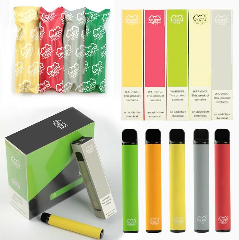 

TOP SELLER PUFF BAR PLUS 800+Puff Disposable Pod Cartridge 550mAh Battery 3.2mL Pre-Filled Vape Pods Stick Style 38 Colors DHL FREE