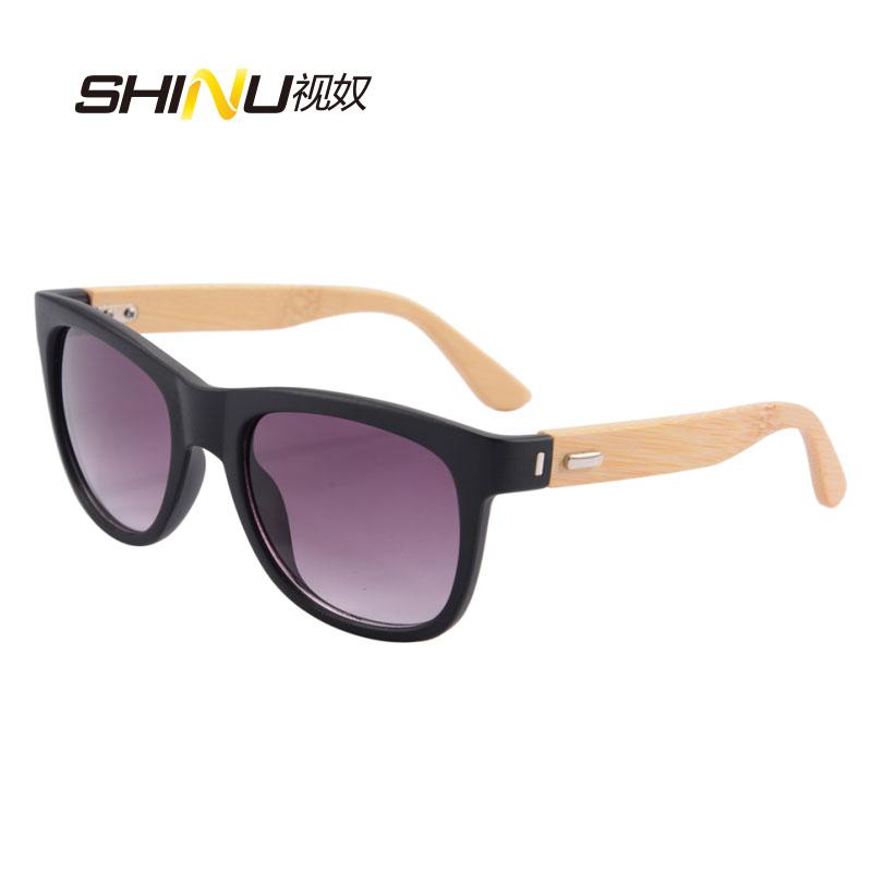 

Wood Sunglasses PC Frame Handmade Bamboo Wood Arms Sunglasses Women Men Fashion Eyeglasses UV400 Protection Eyewear Shade 6103