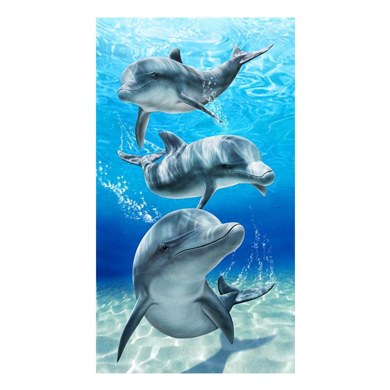 

Towel Cute Baron Bay Dolphins Beach Travel Novelty Dolphin Bathroom Towels For Children Swim Pool Ocean Sea Animal Bath