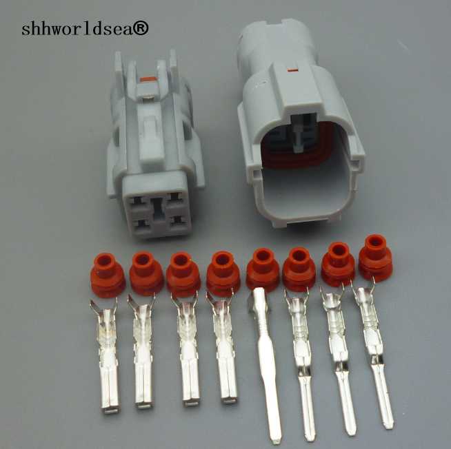 

shhworldsea 4 Pin Sealed Male Female Plug Waterproof Auto Wire Connector MG640333 MG610331 For Light Lamp socket car