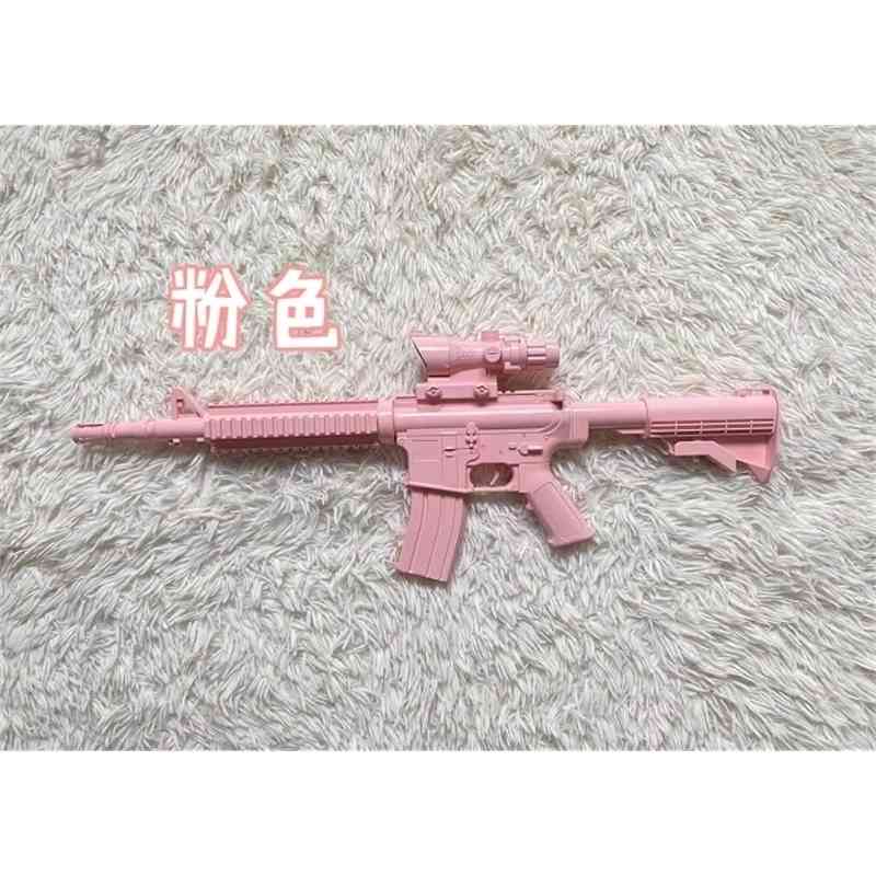 

5444M416 Rifle Toy Gun Model Cannot Shoot Pink Gradient Cute Lolita Accessories Decoration Cosplay Photo Props For Girls Gifts Party