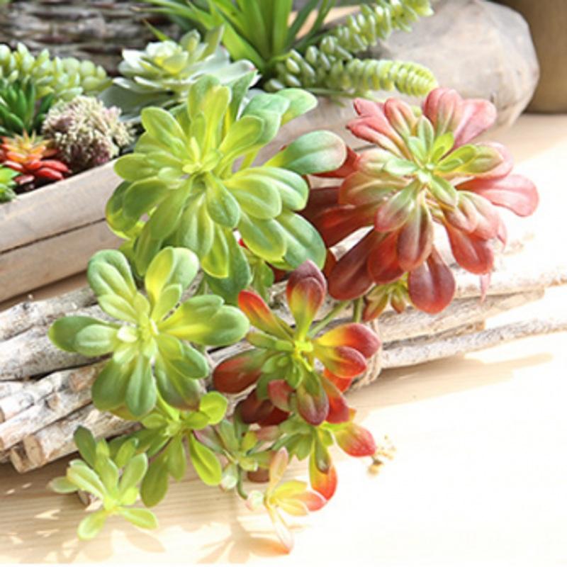 

1 PCS Artificial Succulent plant green vine wall Hanging Plastic Rattan plants fleshiness home wedding decoration flowers, Green 1pcs