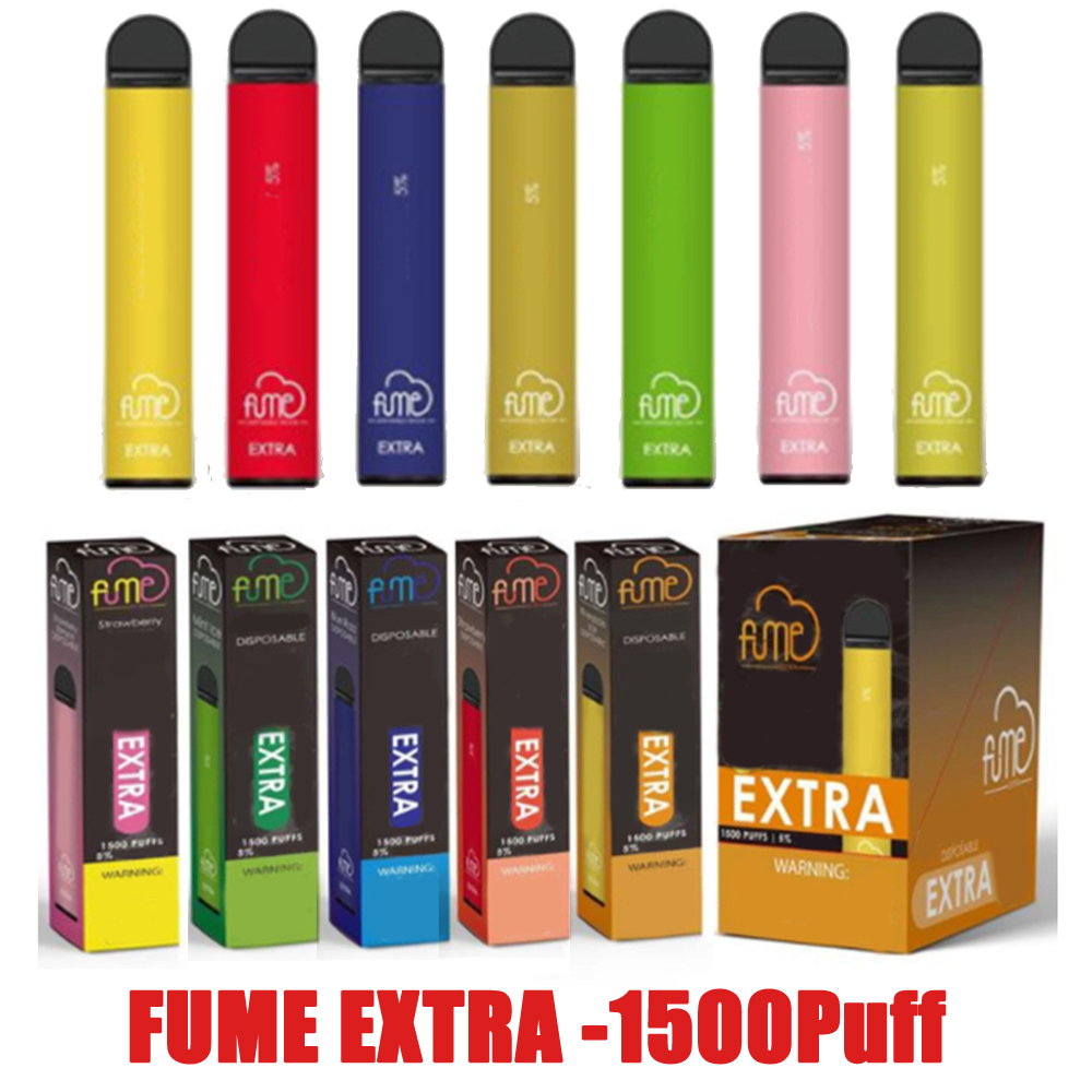 

Fume Extra Disposable Device Pod 1500 Puffs 850mAh Battery 5ml Cartridge Vape Prefilled Pen kit Vs Bang PRO MAX SWITCH Bar Plus XXL Flex DHL