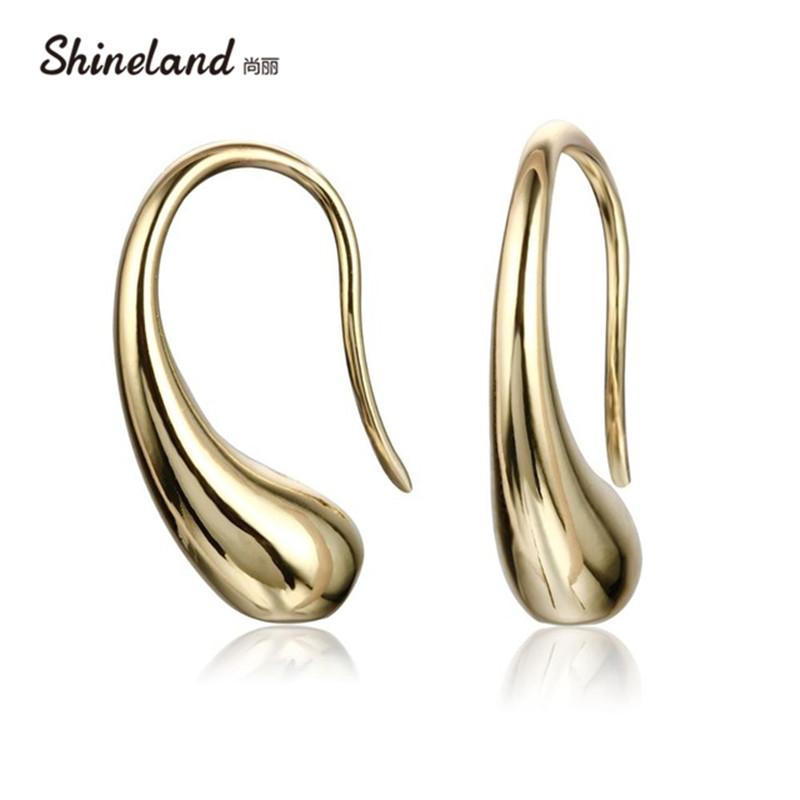 

Shineland Classic Simple Waterdrop /Droplets/Teardrop Drop Earring bijoux trendy Korean Female Women Fashion Jewelry Gifts