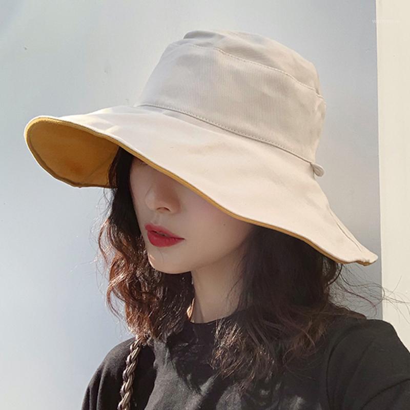 

Wide Brim With Chin Strap Ladies Travel Fashion UV Protection Women Sun Hat Beach Summer Foldable Double Sided Casual Bucket Cap1, Pink