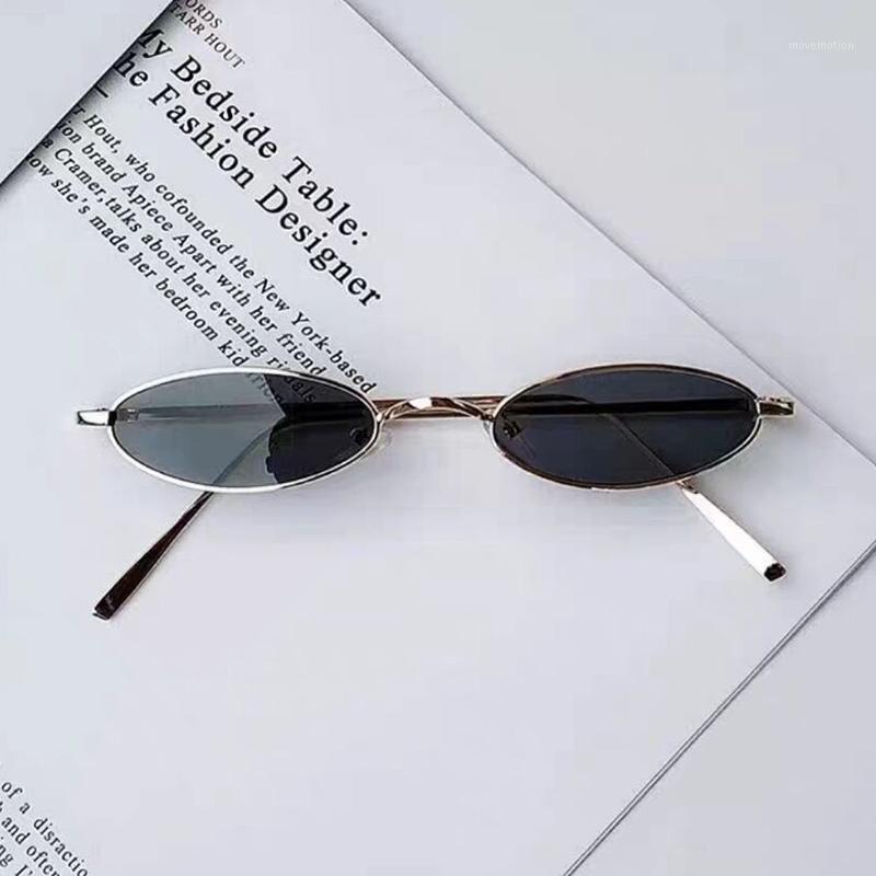 

Ovale Steampunk Zonnebril Mannen Vrouwen 2020 Fashion Brand Designer Metalen Frame Clear Red Lens Shades Zon Glasse1