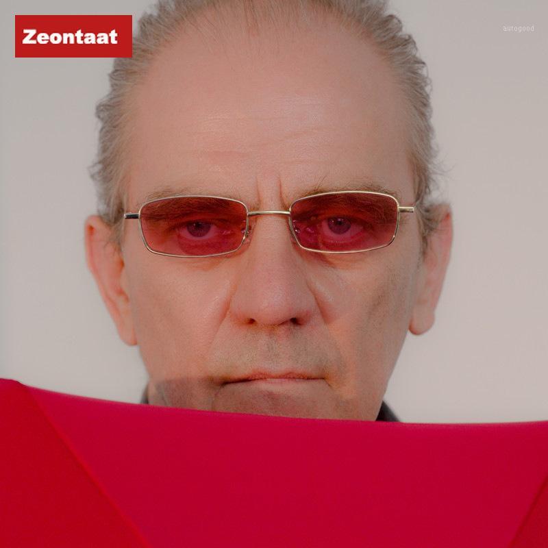 

Sunglasses 1PCs Unisex Small Retro Shades Rectangle Colorful UV400 Metal Frame Clear Lens Sun Glasses Eyewear Men Women Goggles1