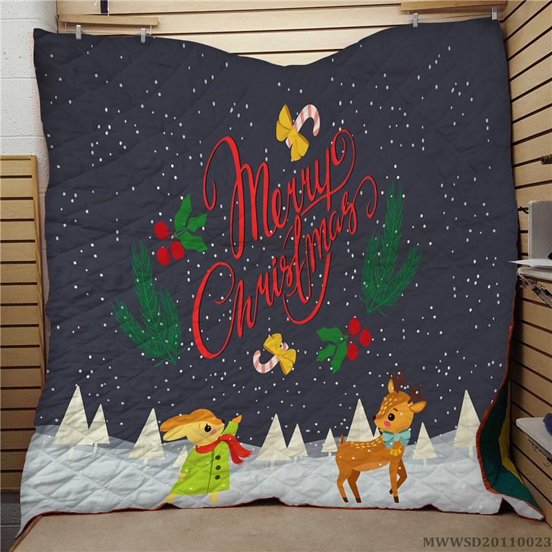 

Home Textile Chirstmas Series Quilt Creative Soft Breathable Bed Gift For Kids Children Bedroom Decor Modern Home Bed Set, 13