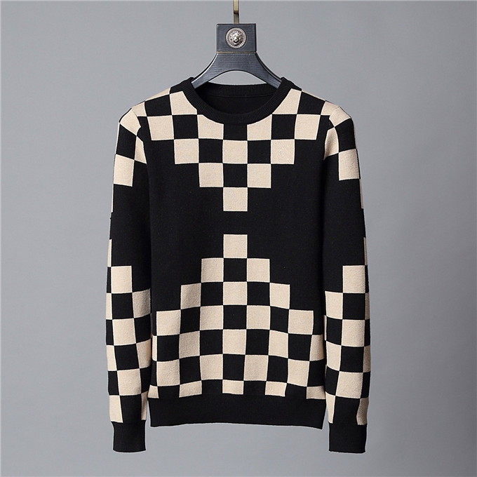 

hot New mens sweaters Fashion Men pullover Sweater Long Sleeve Loose style Men Sweatshirt Letters Embroidery Knitwear Winter Mens Clothing, 7 asian size