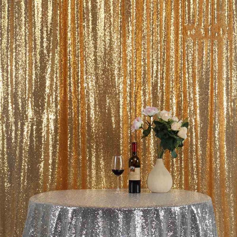 

Pink Gold/Champagne Sequin Fabric Backdrop Wedding Photo Booth Backdrops for photography studio/Party/Christmas Decor1