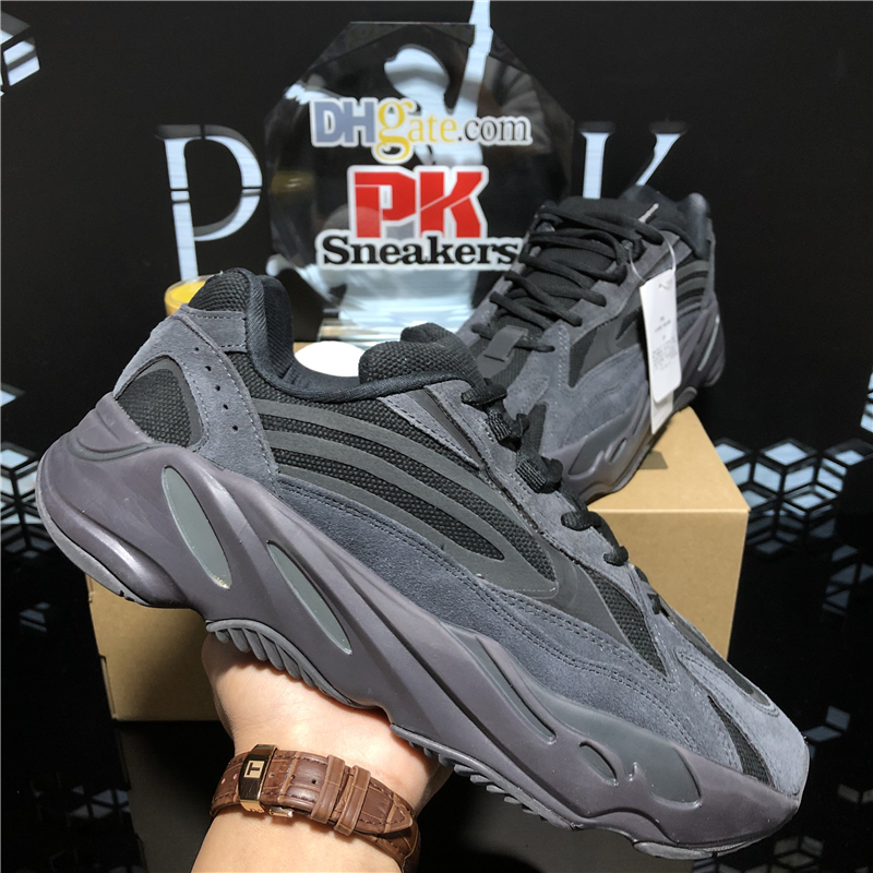 

Top Quality Men Woman Kanye 700v2 Running Shoes Breathable Inertia Reflective Tephra Solid Grey Utility Black Vanta Mens Womens Sport Trainers Sneakers With Box, Customize