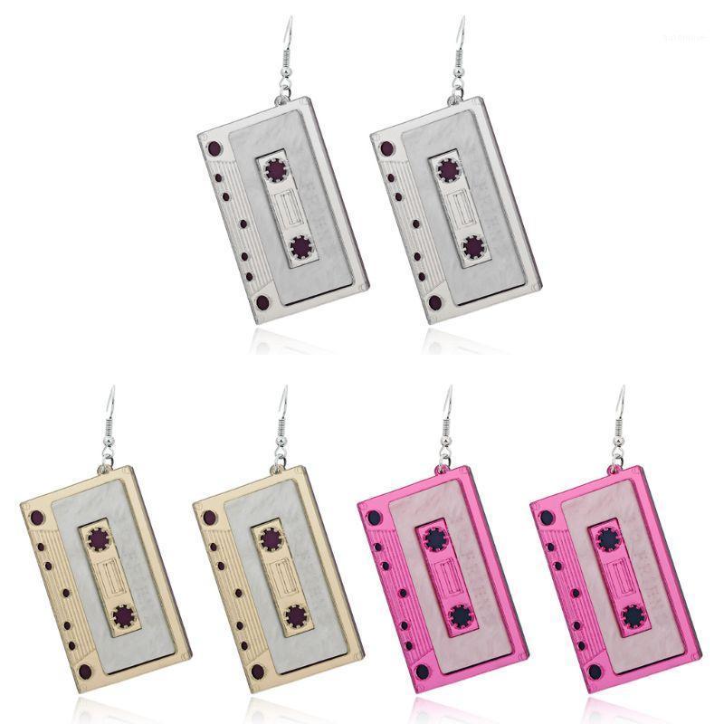 

3 Pairs/Set Retro Cassette Tape Dangle Cute Drop Earrings Women Fashion Jewelry1