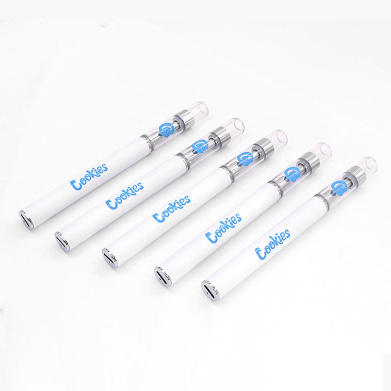 

Cookies Disposable Rechargeable Vape Pen kit E-cigarette Kits Ceramic Coil Carts Electronic Cigarettes 0.8ml 1.0ml 280mah Empty Vaporizer, White
