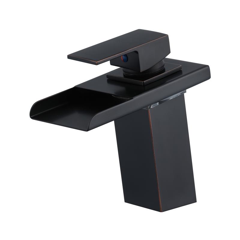 

LED RGB Color Change Waterfall Bathroom Basin Faucet Bathroom Mixer Tap Sink Faucet Single Handle Toilet Mixer Tap