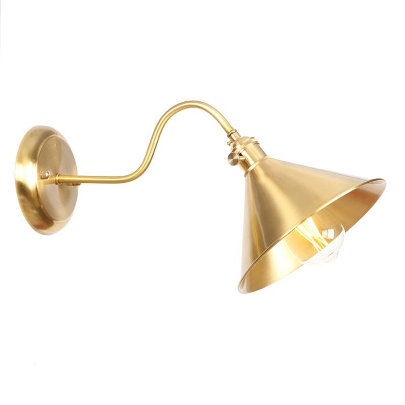 

Retro Loft Copper Wall Sconce Edison Industrial Vintage LED Wall Lamp With Switch Bedside Light Fixtures Lampara Pared