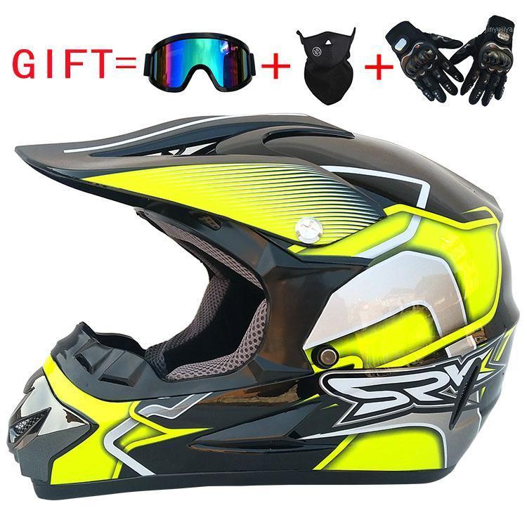 

Fashion Outdoor Off Road Casco Motorcycle & Moto Dirt Bike Motocross Racing Helmet Set1, Gray