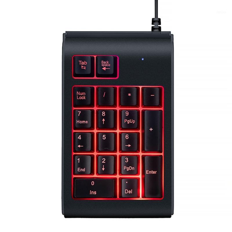 

USB Mini For Notebook Keyboard Backlit Numeric Wired For Laptop PC Computers Keypad 19Keys 3 Light Color1