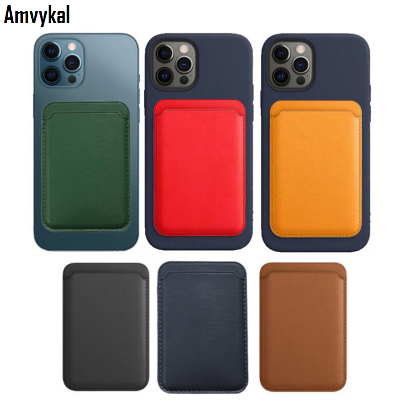

luxury Card Bag Magsafing Magnetic Leather Wallet Card Holder For IPhone 12 Max/12 Pro Max /12 12 Pro Magsafe Case
