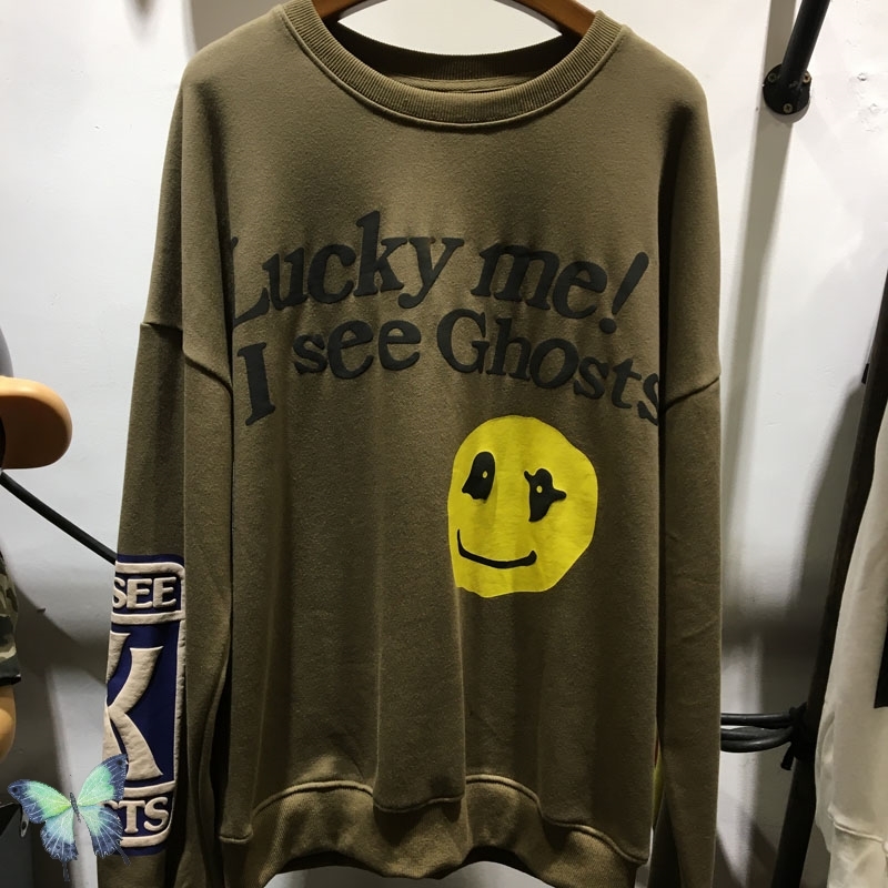 

2021 New Smiley Love Graffiti Foam Printing Sweater Men Women Street Washed Sweatshirt Kanye High Quality Sweatshirts Bnpy, 2002