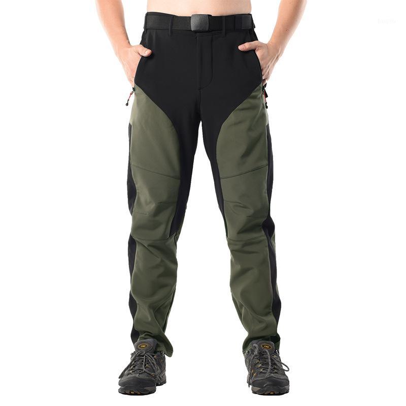 

New Winter Hiking Pants Men Fishing Camping Climbing Trousers Plus Size Oversized Windproof Waterproof Outdoor Pants1, Green