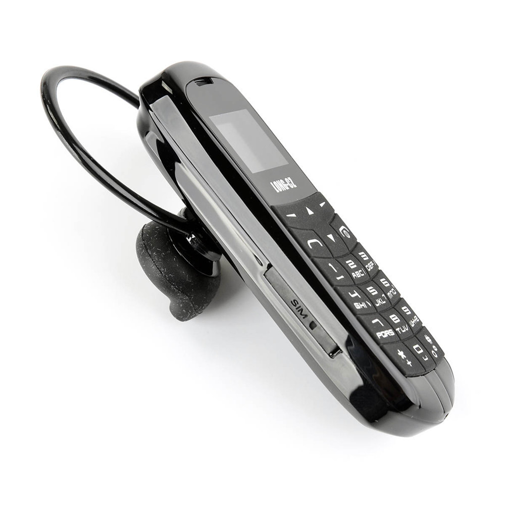 

Mini mobile Phone wireless bluetooth headphones Dialer phones Hands Free Support FM Radio single SIM GSM cell phones telephone Long-CZ J8, Gold