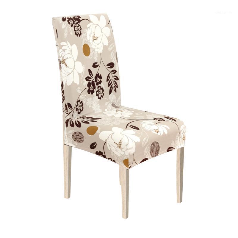 

Chair Cover New Spandex Dining Room Chairs Cover Stretch Kitchen Seat Protector Case for Wedding Hotel Banquet Living Room1