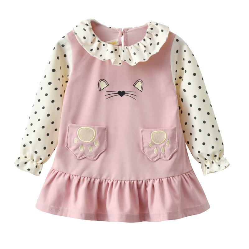 

Baby Girls Clothes Long sleeve Baby princess Dress Newborn Infant Dresses Lace O-neck girls Party Dresses Toddler clothes