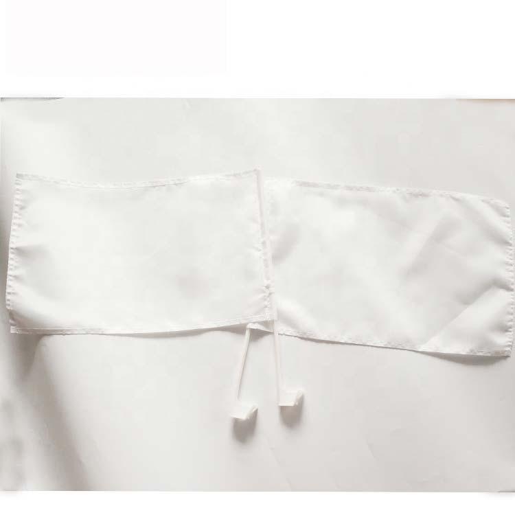 

30x45cm White Blank Car Flag Sublimation Polyester Print High Quality car window flags with 43cm plastic pole free