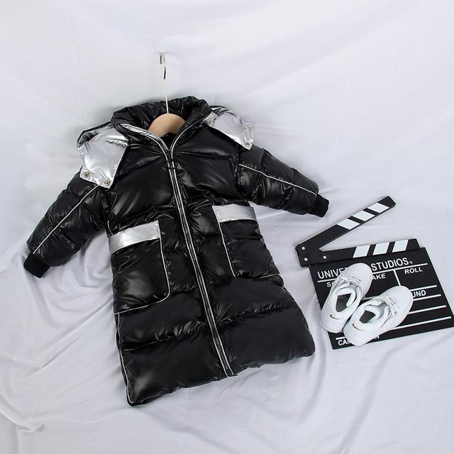 

Kids Winter Clothing Boys Girls Winter Thick Warm Natural feather White Duck Down SnowCoat Kids Waterproof Windproof Jacket, As picture