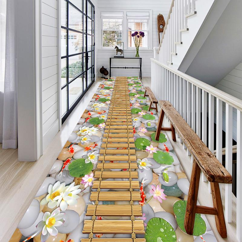 

Cobblestone carpet 3D cutting floor mat door entrance corridor corridor staircase strip household carpet Hotel, Ert2