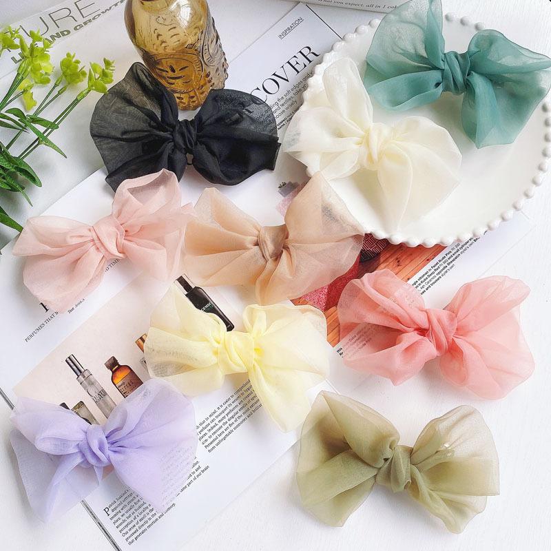 

2020 Fairy hair clips bow for girls bowknot hair accessories for women cute woman Crown Patchwork bandeau femme pour cheveux