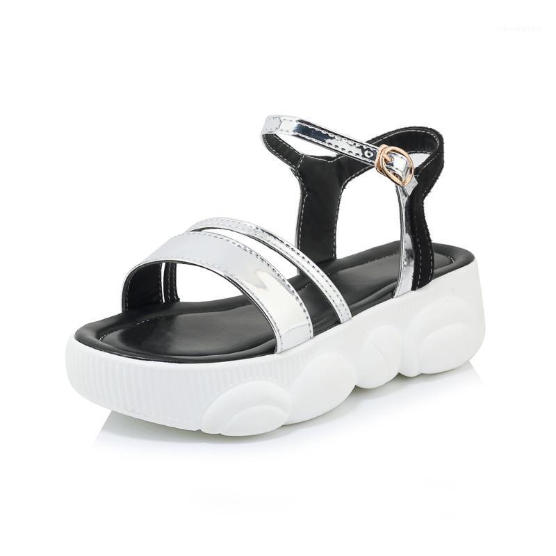 

KmeiooWomen Sandals Plus Size Wedges Shoes For Women High Heels Sandals Summer Shoes Flip Flop Chaussures Femme Platform1, Black