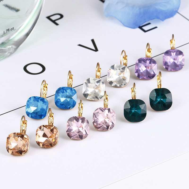 

Dangle & Chandelier E0257 Arrival Fashion Pink Blue Crystal Earrings For Women Girls Vintage Drop Statement Wedding Jewelry Wholesale1