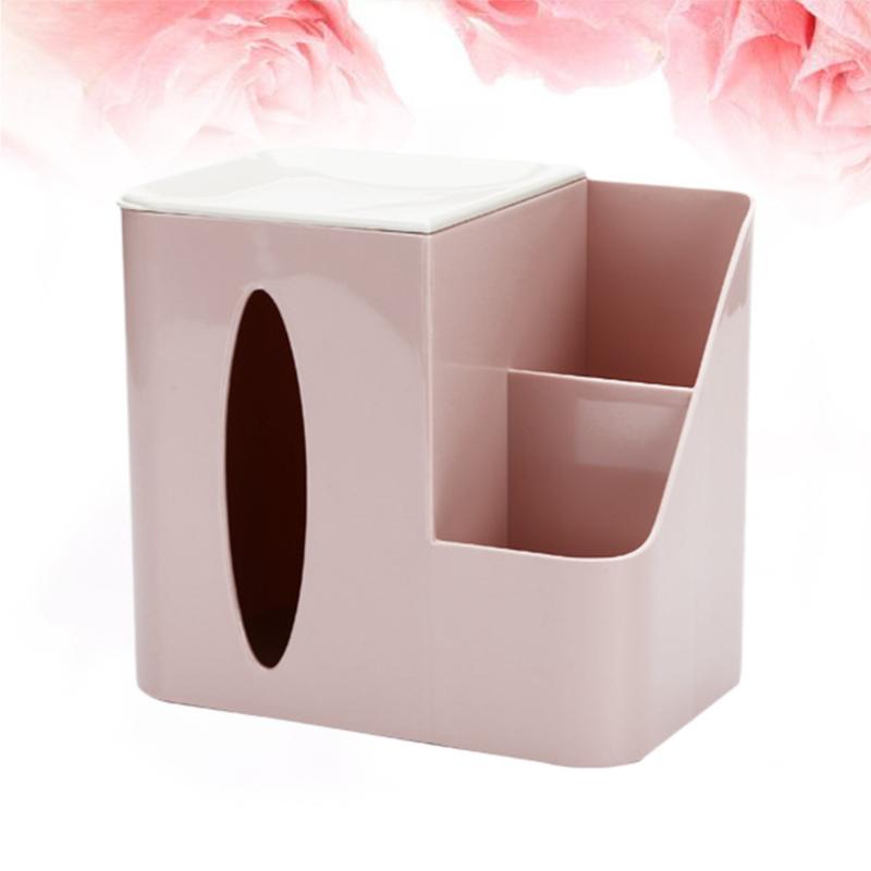 

Simple Desktop Organizer Tissue Box Holder Sundries Container for Home Office )