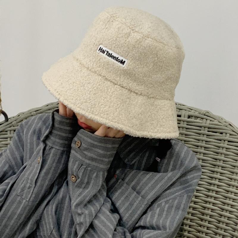 

Letter Embroidered Fisherman Hat Women's Foldable Sun Hat Summer Cotton Bucket Cashmere Short Brim Autumn Panama For Women, Flower-pink