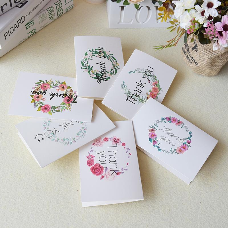 

6pcs/lot Custom Thank You Cards with Envelopes Half-open Posted Thanksgiving Gift Postcards Wedding Invitations Greeting Cards1
