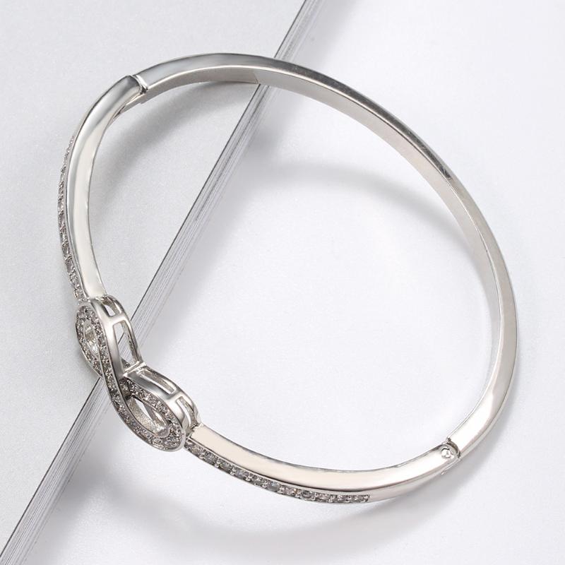 

Fashion bracelet for women round micro-inlaid zircon new simple 8-shaped round bracelet hot