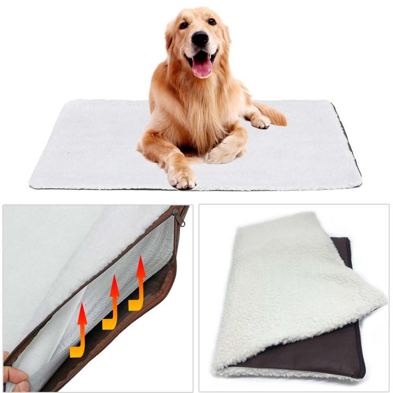 

Pet Mat Super Soft Fleece Self Heating Pet Bed Dog Mat Warmer Puppy Dog Pad Pet-Washable Blanket For Cats Dogs