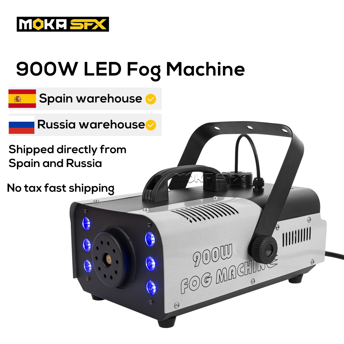 

MOKA 900W LED Smoke Machine Control Fog Machine Professional DJ Equipment for Club Pub Stage Party Special Effects