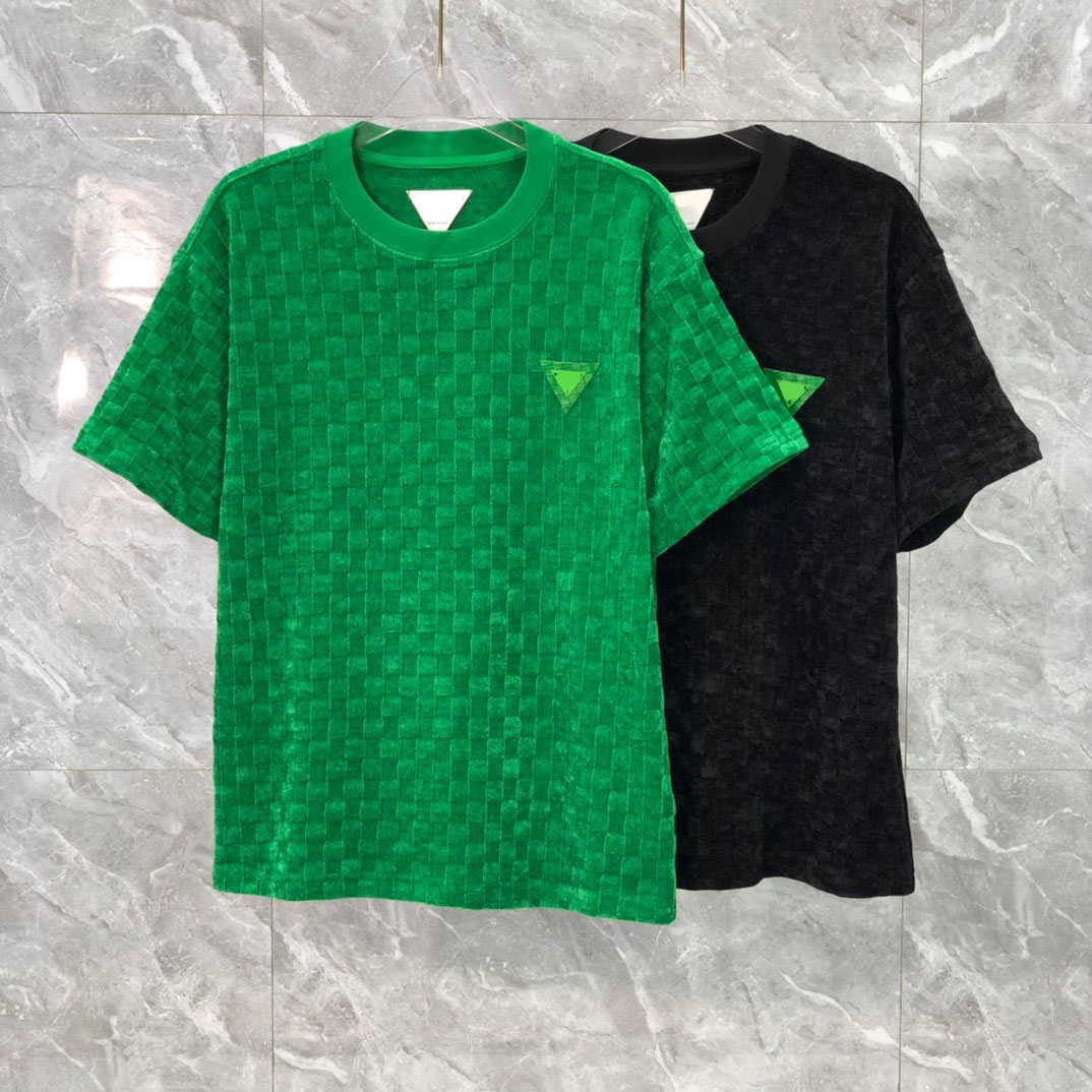 

2020ss spring and summer new high grade cotton printing short sleeve round neck panel T-Shirt Size: m--xl-xxl-xxxl Color: black white nn368f5