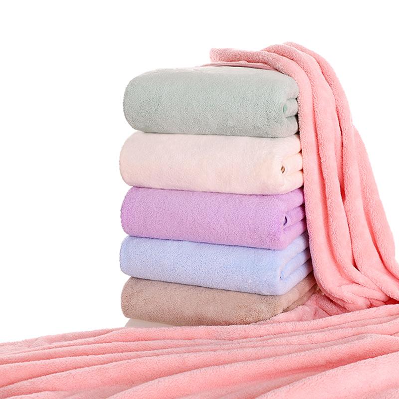 

2 Pieces Bath Towels Thick Cotton Towel Set Face Towels Bath Towel For Adults Washcloths High Absorbent bathroom, Coffee
