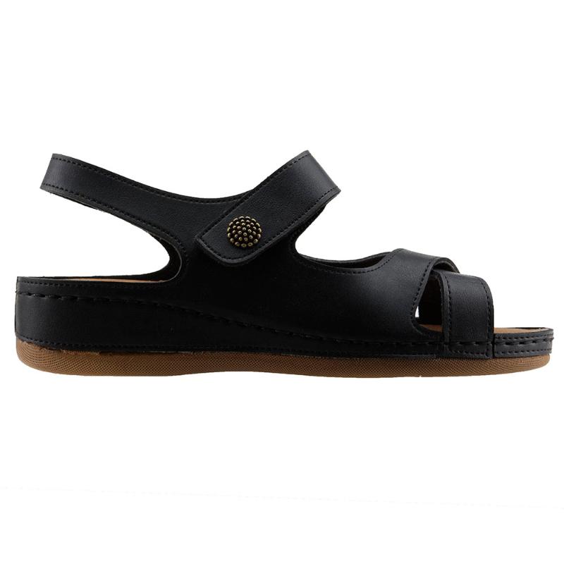 

Jump 14839-F Black Daily Hajj Umrah Anatomical Ladies Sandals Slippers