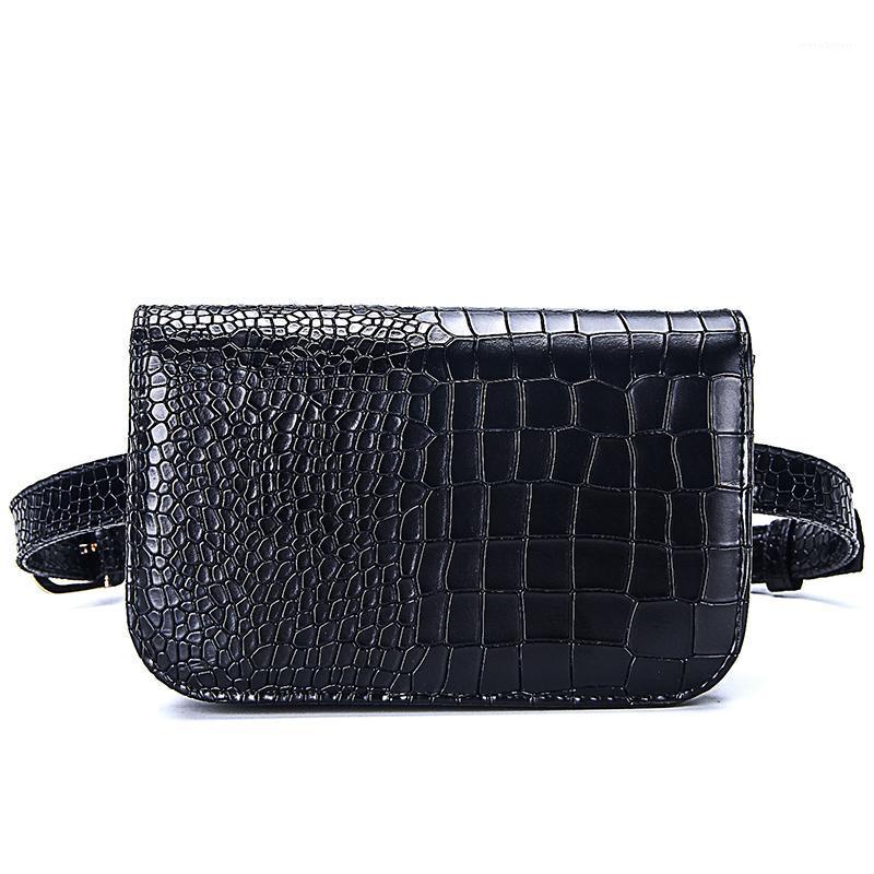 

Belt Bag Female 5.5 inch Phone Waist Packs Lady Small Waist Bags for Women Fanny Pack Bumbag Black Pu Leather Stone Pattern1