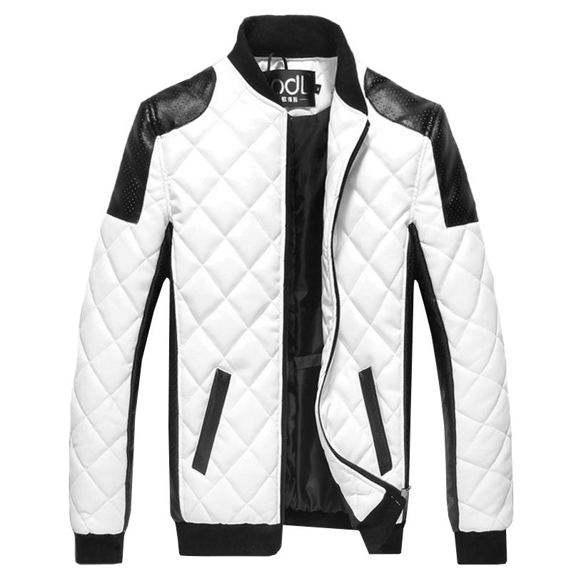 

Men Clothing Motorcycle Zipper Leather Jackets Men Stand Collar Winter Leather Jacket Coat Plus Size -5XL Dropshipping, Black