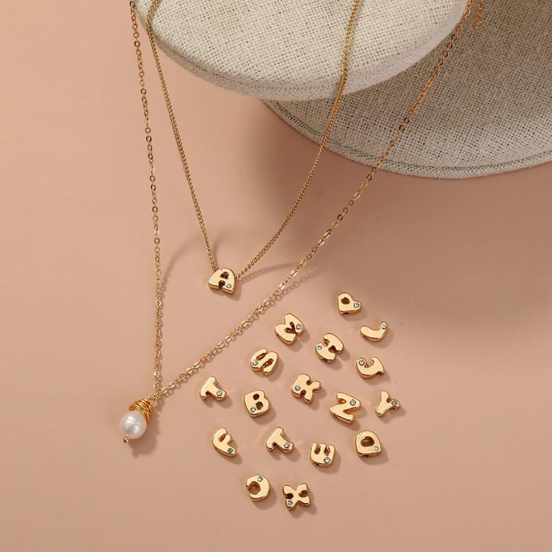 

Simple 26 letter pendant necklace female creative replaceable initial letter accessory necklace wild layered jewelry